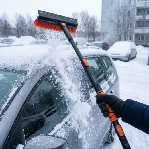 Otočný smeták a pohodlný úchop