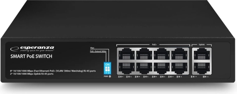 Switch PoE gigabit Esperanza Matrix 10portový 120 W