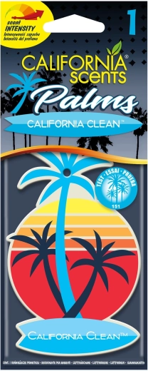 California Scents Palm California Clean závěsná papírová vůně - 1 kus