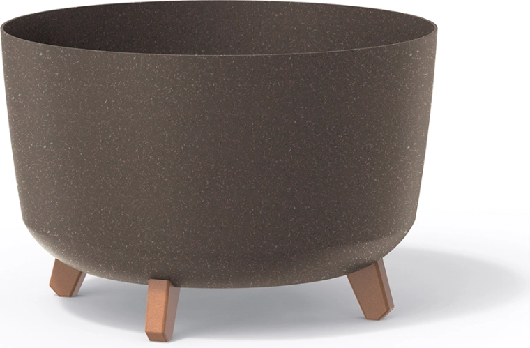 Květináč Gracia Standard Eco Wood 28,5 cm – káva