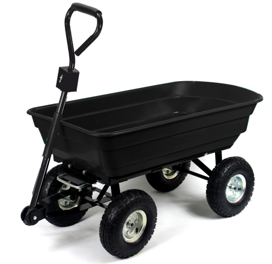 Dvoufunkční zahradní vozík – Černá