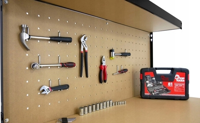 Přehledná organizace díky pegboardu