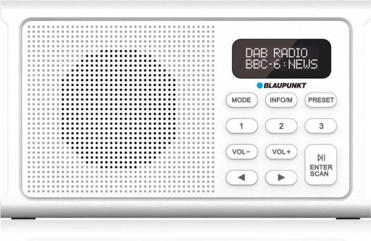 Přenosné digitální rádio Blaupunkt DR3 bílé
