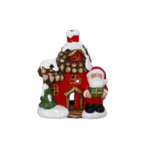 Vánoční dekorace Santa Clausův domek