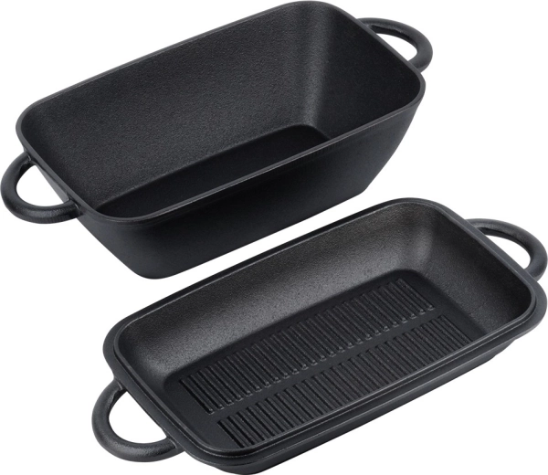 Dvě nádoby v jednom: brytfanna + grilovací poklice