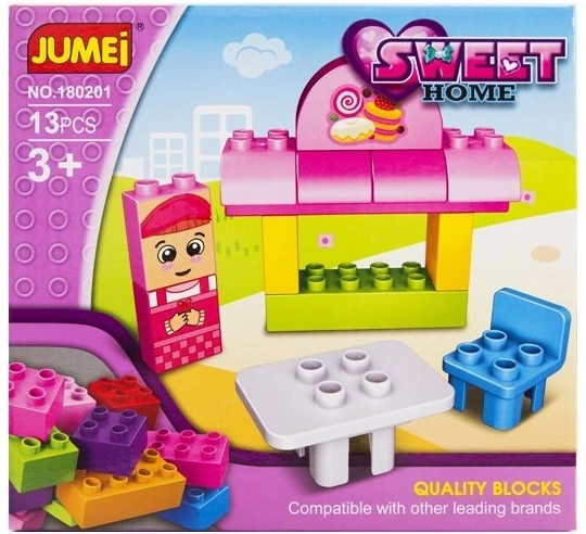 Jumei kostky sweet home cukrárna (13 dílků, 20 × 19 cm) - 1 kus