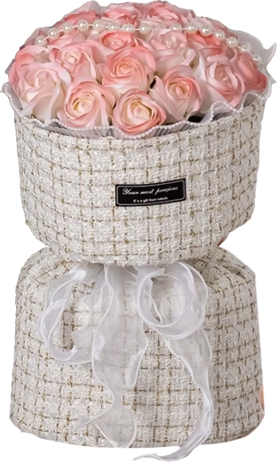 Luxusní látkový box s mašlí