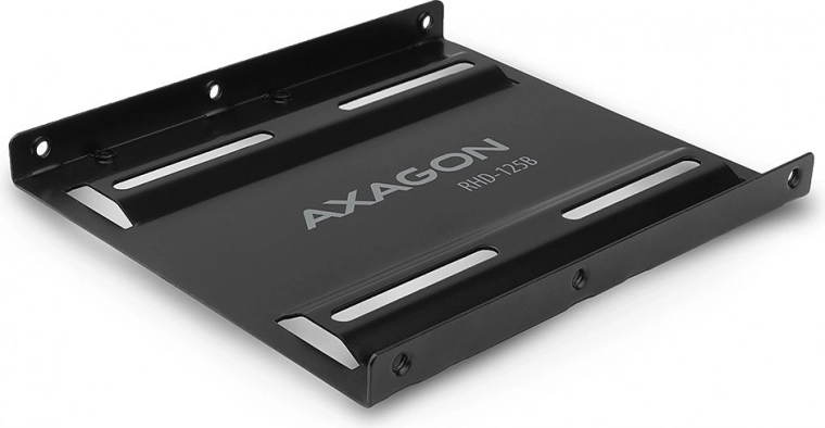 Kovový adaptér pro montáž 2.5" HDD v pozici 3.5" - černý