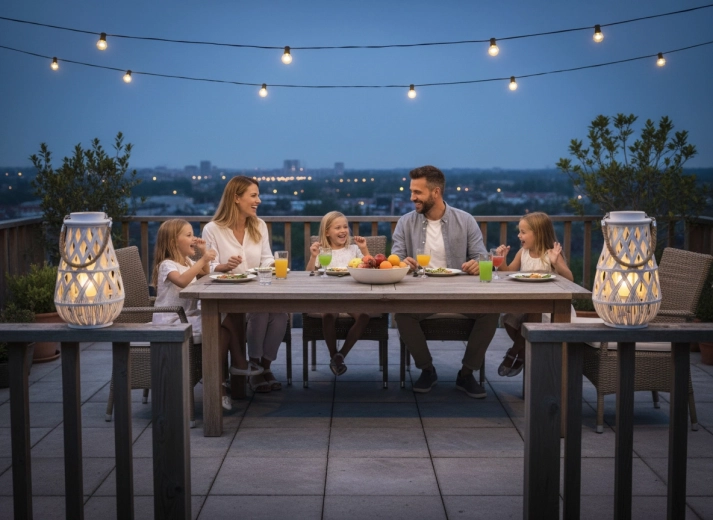 Připraven i na večery na terase