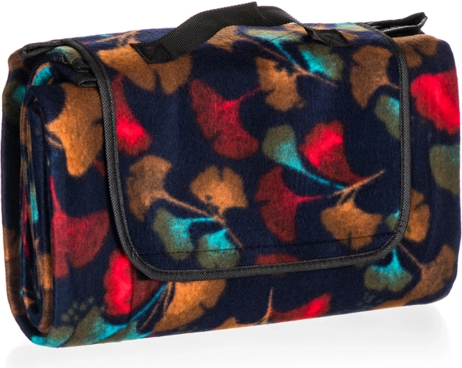 Kempingová pikniková deka 170 × 140 cm fleece s izolační podložkou