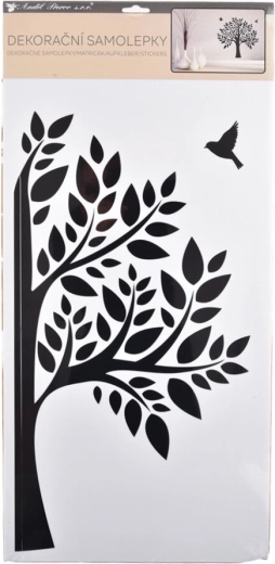 Samolepka na zeď Strom černá 32 × 60 cm