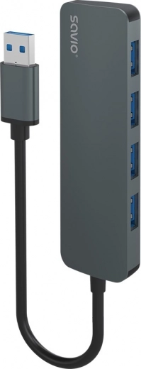 Savio 4portový USB hub 3.1 Gen 1 (USB‑A)