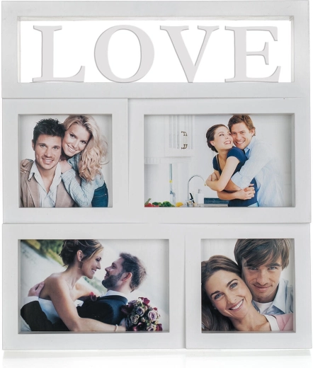Fotorámeček Love pro 4 fotografie 28 × 31 cm