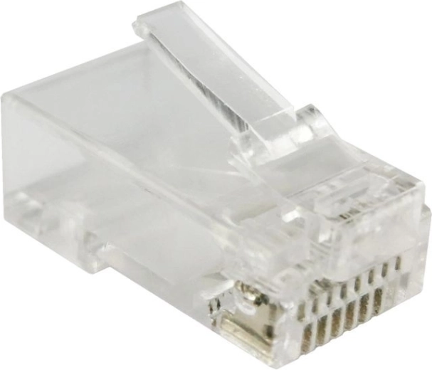 Průchozí konektor RJ45 UTP kat. 5e (balení 100 ks)