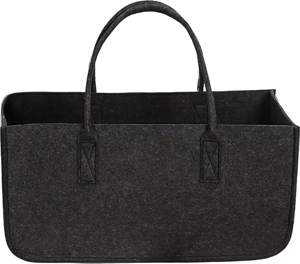 Taška na palivové dřevo z plsti 50 × 25 × 25 cm antracitová