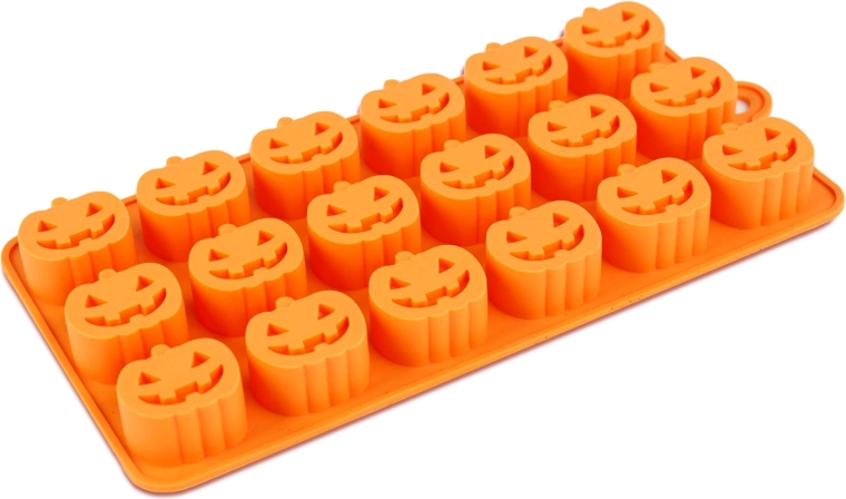 Halloweenská silikonová forma na led ve tvaru dýní