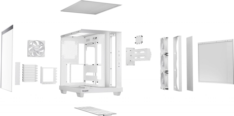 Modulární prostor a podpora back‑connector desek