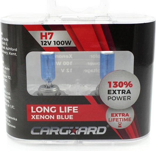 Halogenová žárovka CARGUARD H7 12 V 100 W Long Life Xenon Blue