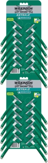 Jednorázová holicí žiletka WILKINSON Extra 2 Sensitive s hydratačním proužkem