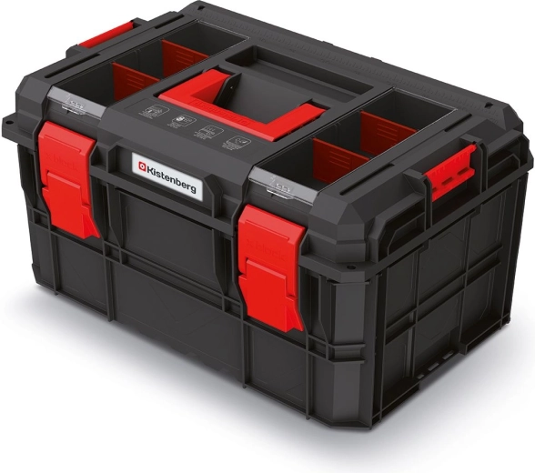 Modulární kufr na nářadí X‑BLOCK LOG 546 × 380 × 307 mm, černý