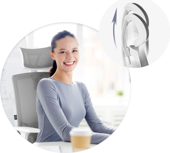 Plně nastavitelná opěrka hlavy