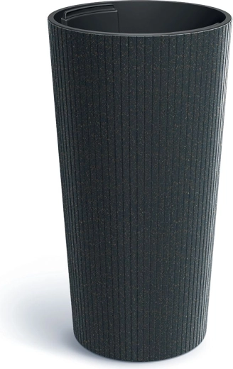 Květináč Lamia slim eco wood antracit