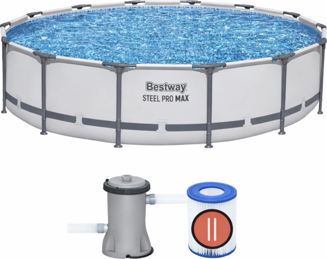 Zahradní bazén BESTWAY Steel Pro MAX 4,27 m x 84 cm s filtrací