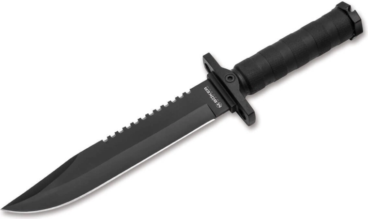 Magnum John Jay survival nůž 20,5 cm, černý, FRN, plastové pouzdro
