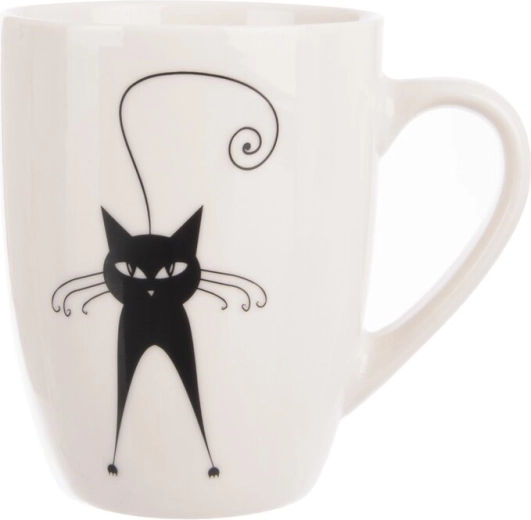 Porcelánový hrnek s motivem kočky 370 ml