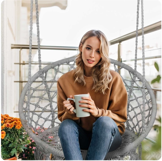 Komfortní sedák a vysoké opěradlo