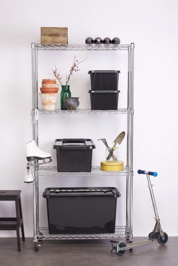 Pořádek v regálu i na kolečkách