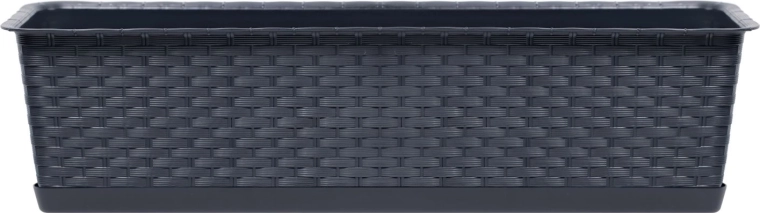 Truhlík s miskou Ratolla Case 39 cm antracit