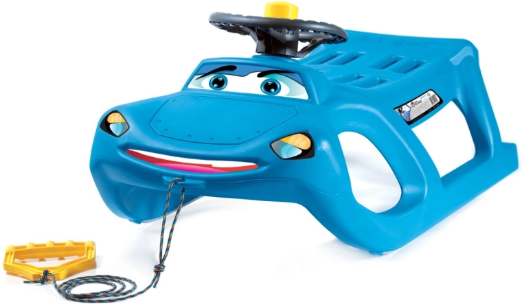 Sáňky Zigi Zet s řízením - světle modré - 1 kus