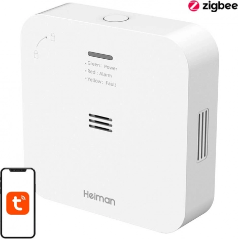 inteligentní detektor oxidu uhelnatého heiman tuya wifi