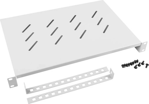 Lanberg police do 19" rozvaděče 1U 483 × 300 mm šedá - 1 kus