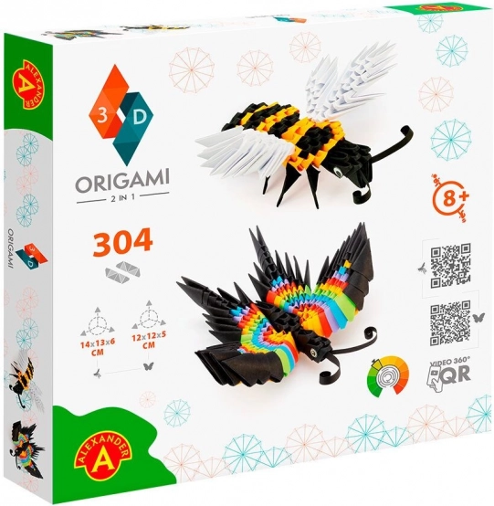 Alexander Origami 3D – 2v1 motýl a včela