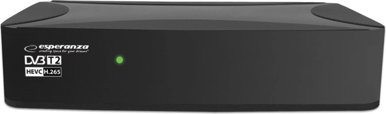 Esperanza digitální set-top box DVB-T2 s H.265/HEVC
