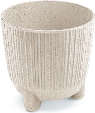 Květináč Ryfo N Eco Wood 10,7 cm bílý