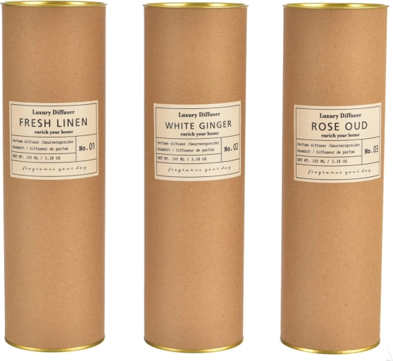 Aroma difuzér s tyčinkami v kraftové tubě 100 ml (mix 3 variant)