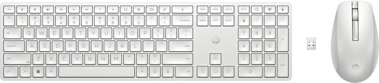 Bezdrátová klávesnice a myš hp 650 bílá