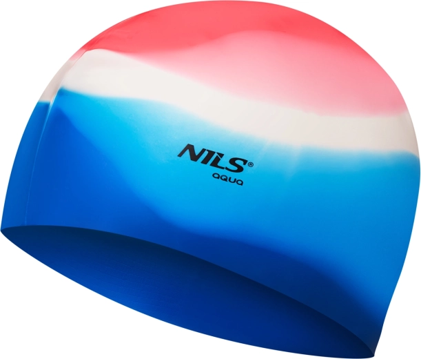 Silikonová plavecká čepice NILS Aqua multicolor