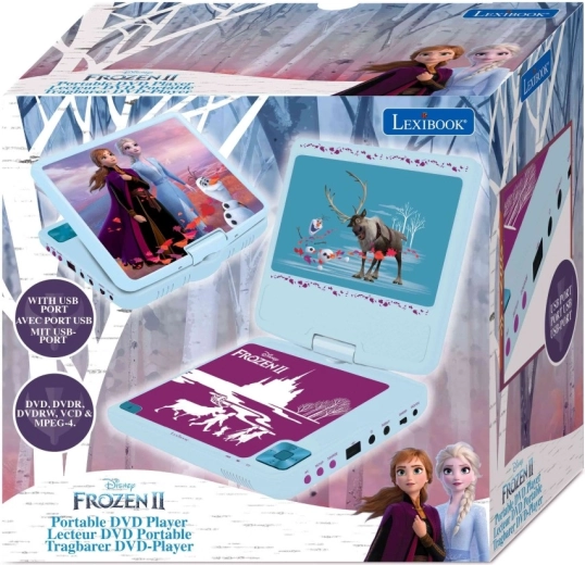 Lexibook přenosný DVD přehrávač 7" DISNEY FROZEN