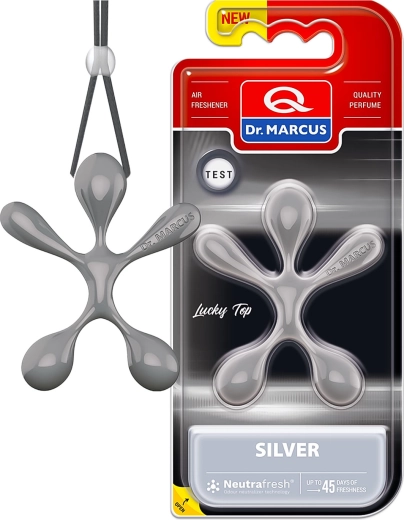 Dr. Marcus Lucky Top osvěžovač vzduchu do auta Silver