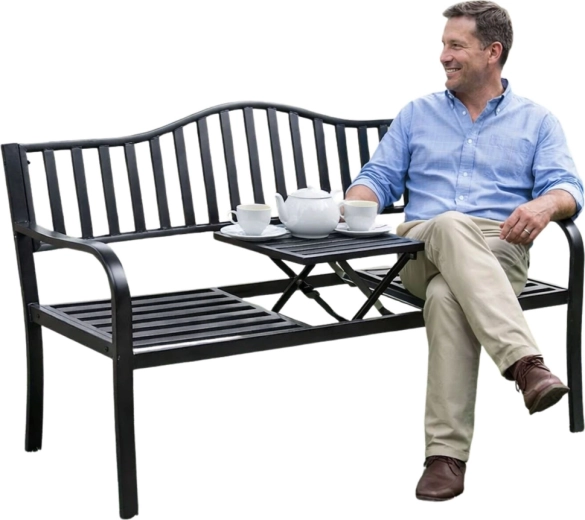 Integrovaný sklopný stoleček uprostřed