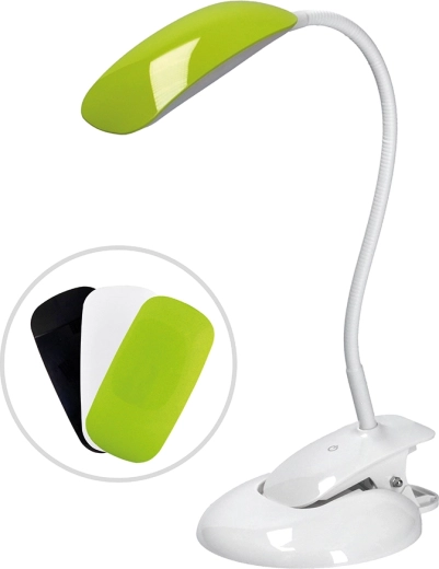 Solight stmívatelná LED lampička 2v1 s klipem a podstavcem 5 W 4000 K se 3 kryty