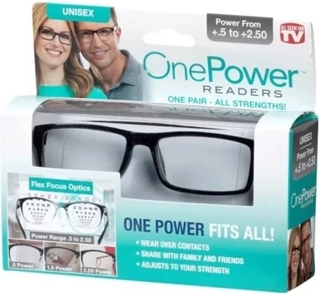 OnePower - Univerzální samoostřící brýle 0,5-2,5 dioptrií