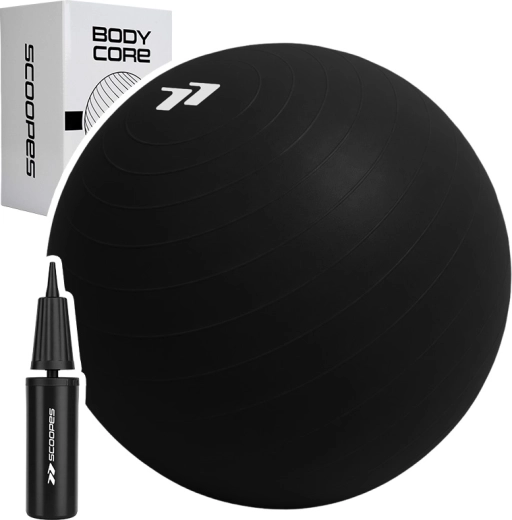 Gymnastický míč BodyCore 85 cm černý