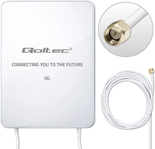 Směrová venkovní 5G LTE anténa 16 dBi se konektorem SMA (3300–3800 MHz), 3 m kabel, IP67