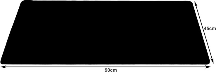 XXL rozměr 90 × 45 cm pro klávesnici i myš