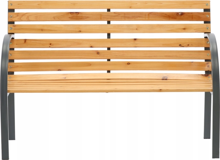 Zahradní lavička Garden Line 120 cm dřevěná s ocelovou konstrukcí